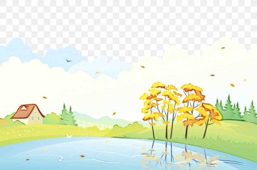 Natural Landscape Nature Water Daytime Sky, PNG, 1000x663px, Watercolor, Cartoon, Daytime, Landscape, Natural Landscape Download Free