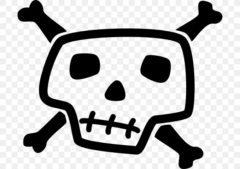 Skull And Bones Skull And Crossbones Clip Art, PNG, 700x579px, Skull And Bones, Art, Black And White, Bone, Drawing Download Free