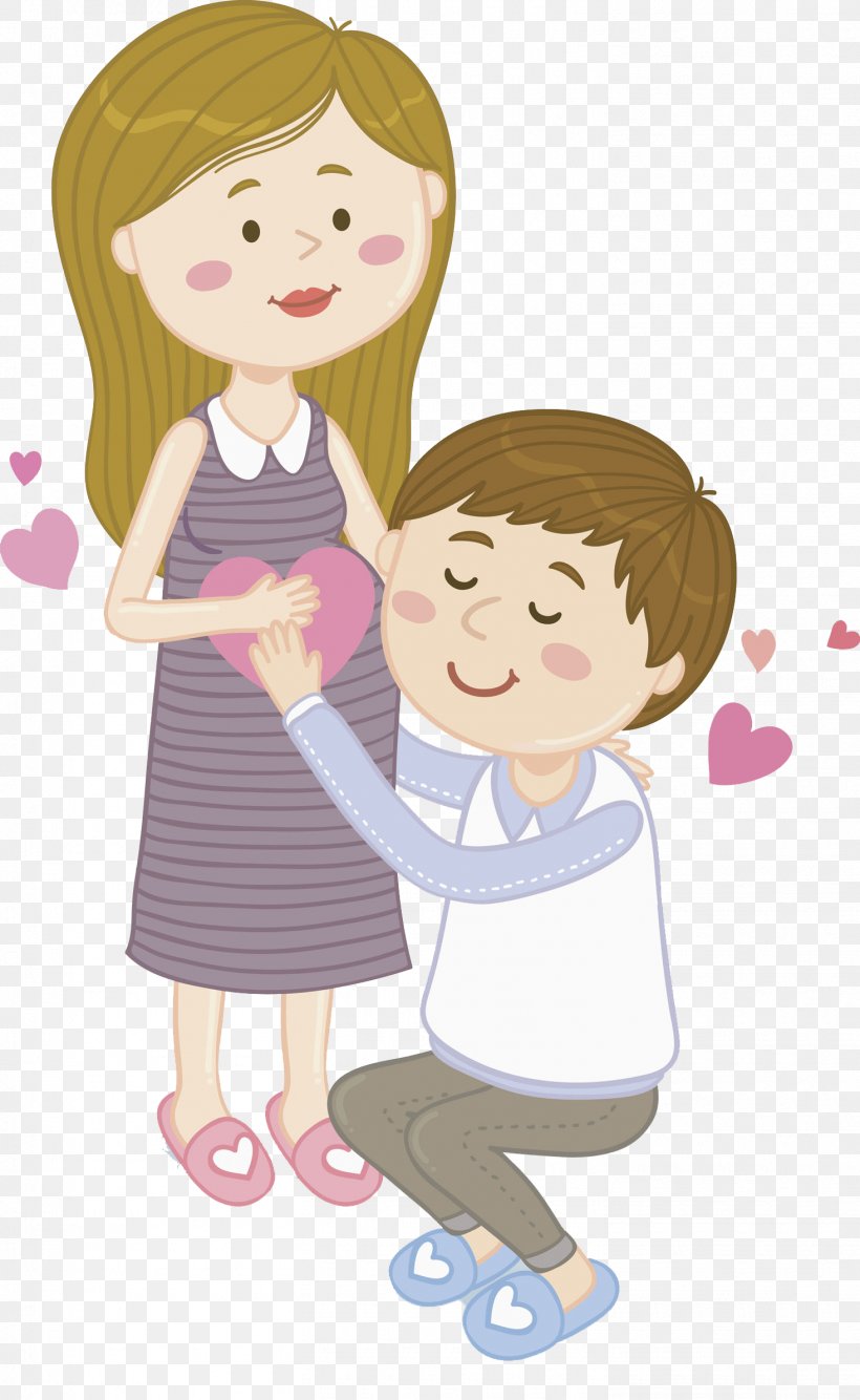 Couple Pregnancy Drawing Mother, PNG, 1465x2385px, Watercolor, Cartoon, Flower, Frame, Heart Download Free