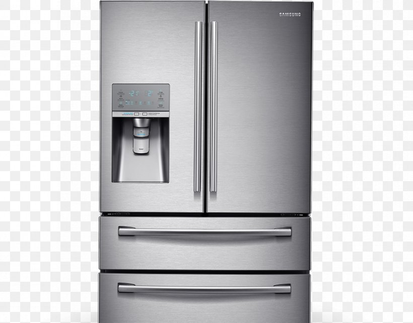 Refrigerator Freezers Samsung RF24H Home Appliance, PNG, 916x718px, Refrigerator, Autodefrost, Door, Freezers, Handle Download Free