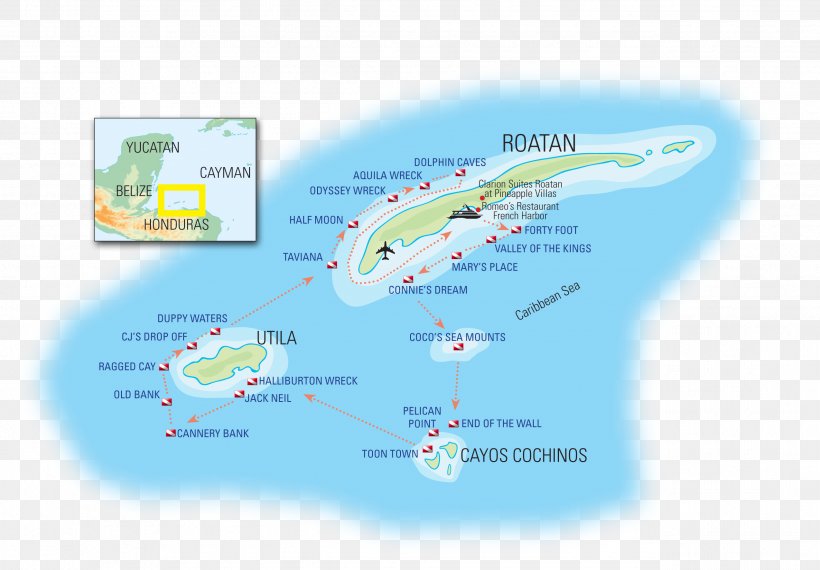 Útila Coxen Hole Cayos Cochinos Caribbean Beach, PNG, 2548x1774px, Caribbean, Bay Islands Department, Beach, Caribbean Sea, Cay Download Free