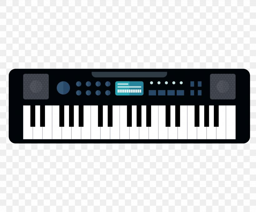 Electric Piano Musical Keyboard Digital Piano Electronic Keyboard Synthesizer, PNG, 2808x2329px, Watercolor, Cartoon, Flower, Frame, Heart Download Free