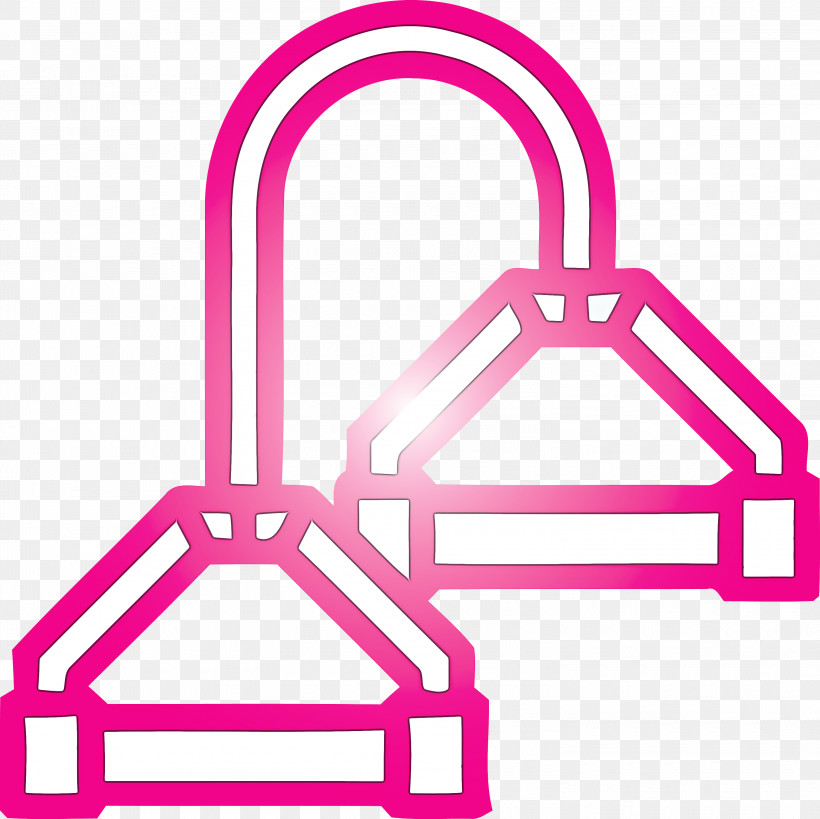 Pink Triangle Line Magenta, PNG, 3000x2998px, Pink, Line, Magenta, Triangle Download Free