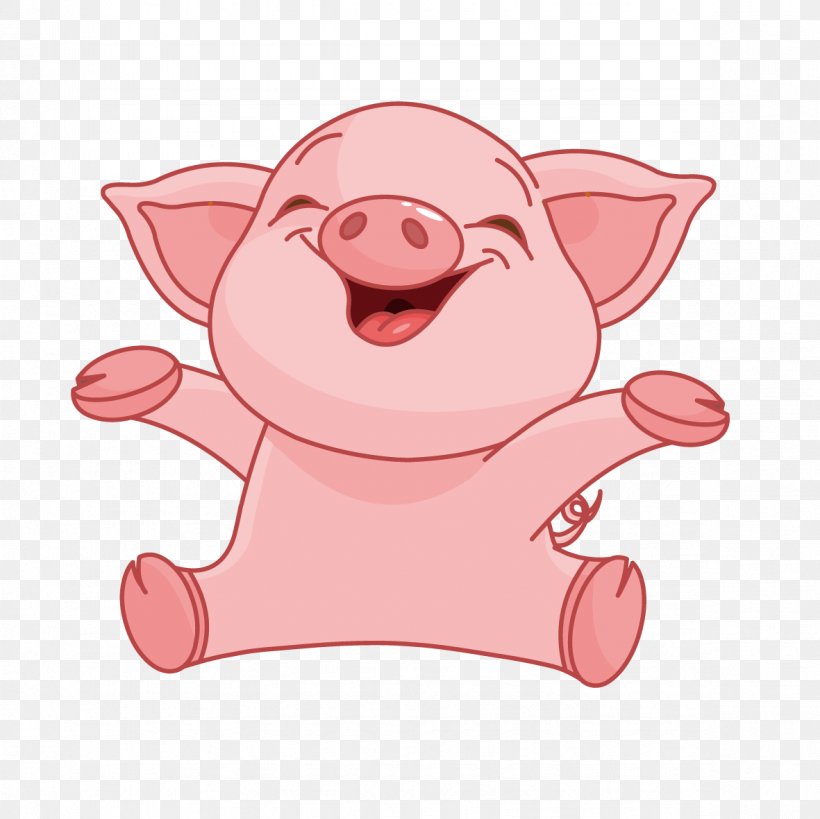 Domestic Pig Piglet Vector Graphics Stock Illustration, PNG, 1181x1181px, Pig, Cartoon, Cuteness, Domestic Pig, Joint Download Free