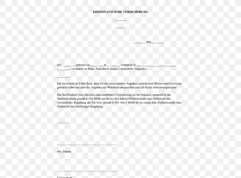 Document Affidavit Template Contract Muster, PNG, 532x606px, Document, Affidavit, Area, Brand, Contract Download Free
