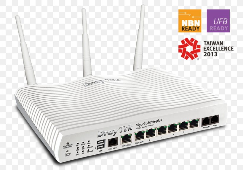 DrayTek Router VDSL DSL Modem G.992.5, PNG, 1024x720px, Draytek, Digital Subscriber Line, Draytek Vigor2860, Dsl Modem, Electronics Download Free