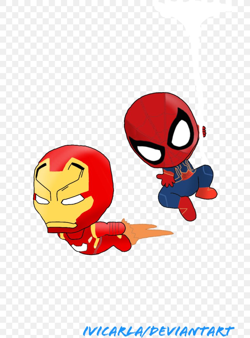 ironman vs spiderman drawing