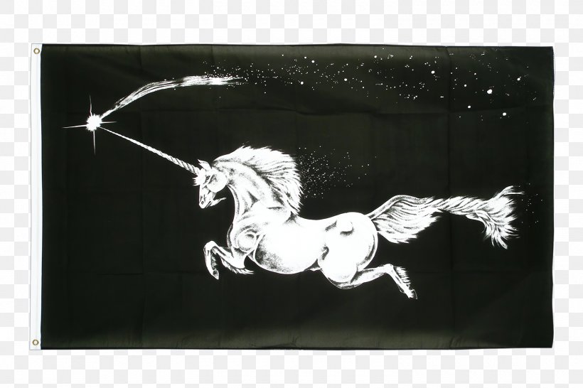 The Black Unicorn Flag Of New Zealand Fahne, PNG, 1500x1000px, Unicorn, Banner, Black, Black Standard, Black Unicorn Download Free
