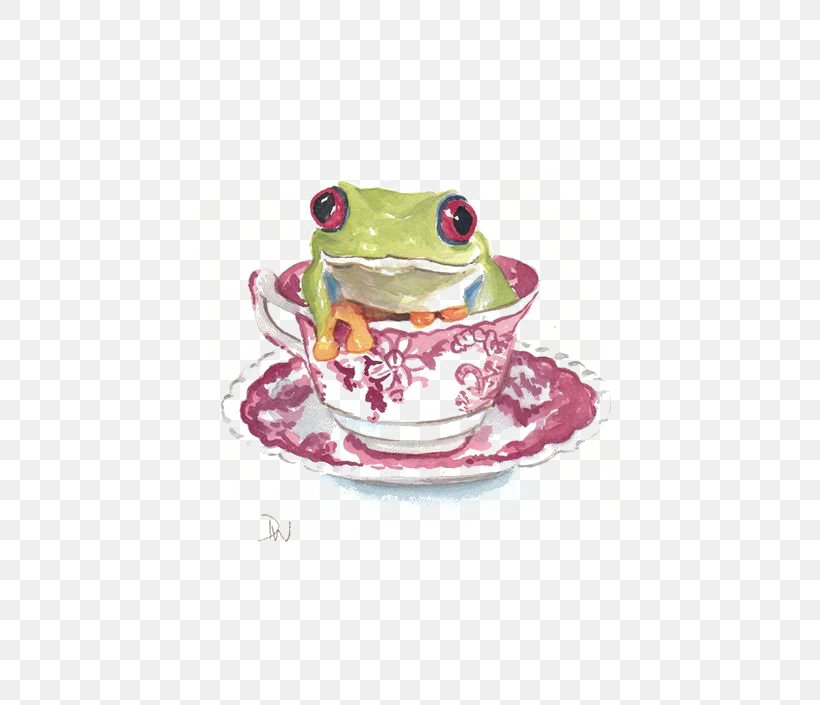Australian Green Tree Frog Watercolor Painting Amphibian, PNG, 564x705px, Frog, American Green Tree Frog, Amphibian, Animal, Art Download Free