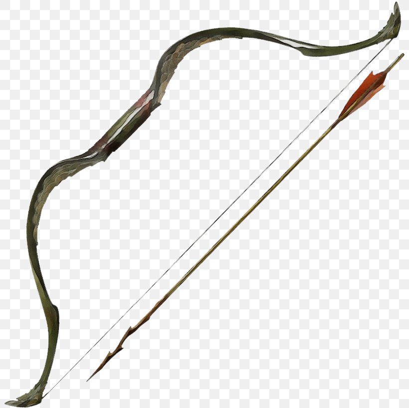Bow And Arrow, PNG, 804x818px, Watercolor, Archery, Bow, Bow And Arrow, Paint Download Free