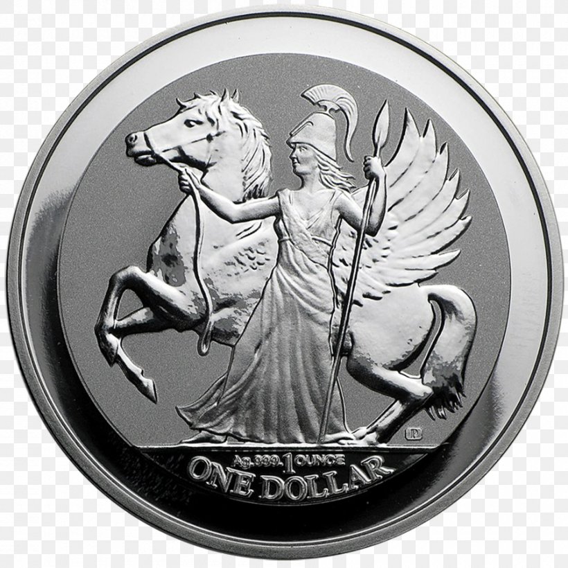 British Virgin Islands Proof Coinage Pegasus Silver Ounce, PNG, 900x900px, British Virgin Islands, Athena, Black And White, Bullion, Bullion Coin Download Free