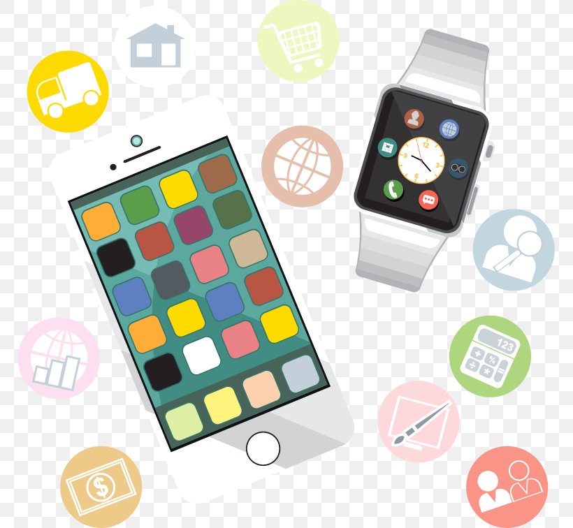 Mobile App Development Smartwatch Icon, PNG, 769x756px, Mobile App Development, Android, Electronics, Gadget, Iphone Download Free
