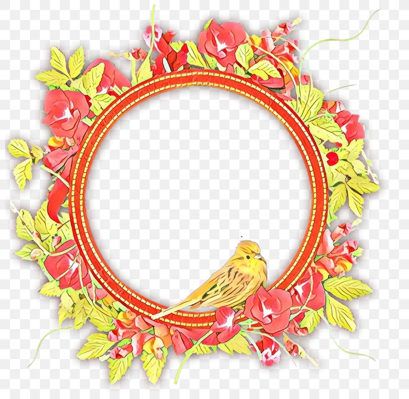 Floral Wreath Frame, PNG, 800x800px, Picture Frames, Birthday, Confine, Cornice, Decorative Frames Download Free