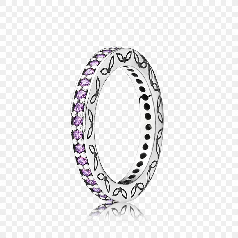 Pandora Earring Cubic Zirconia Charm Bracelet, PNG, 1000x1000px, Pandora, Amethyst, Body Jewelry, Bracelet, Charm Bracelet Download Free