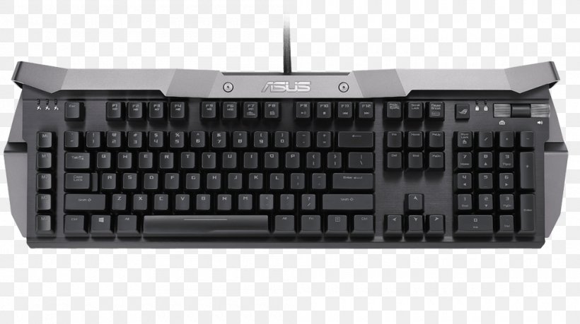 Computer Keyboard Computer Mouse Gaming Keypad Cherry Republic Of Gamers, PNG, 1000x560px, Computer Keyboard, Asus, Backlight, Cherry, Computer Download Free