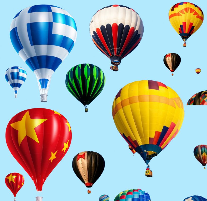 Hot Air Ballooning Flight Airplane, PNG, 1024x993px, Hot Air Ballooning, Airplane, Balloon, China, Flag Download Free