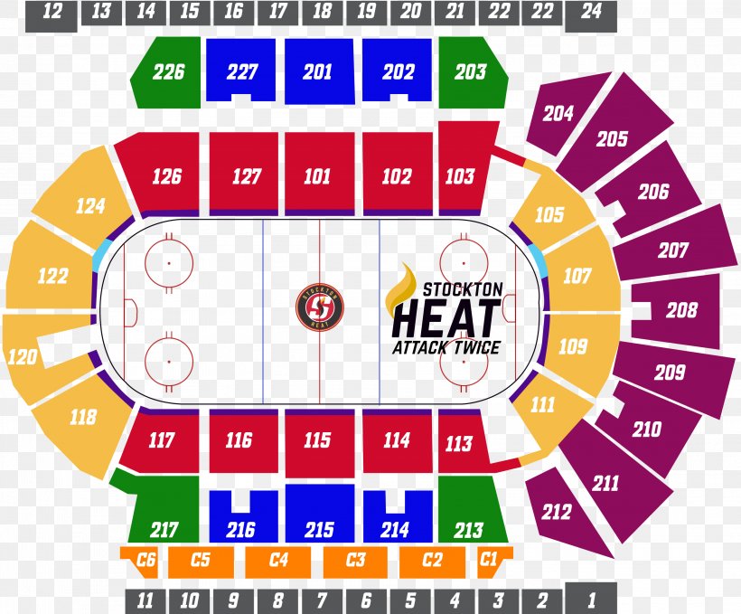 Stockton Arena Seating Rows