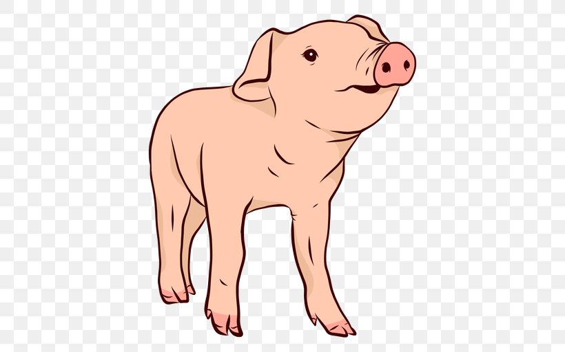 Domestic Pig Snout Illustration Vector Graphics, PNG, 512x512px, Domestic Pig, Animal Figure, Art, Cartoon, Drawing Download Free