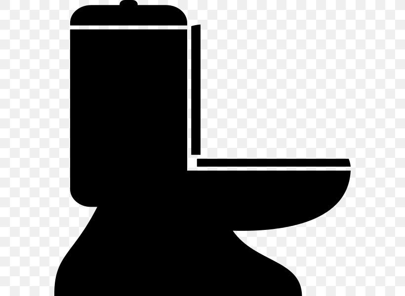 Public Toilet Bathroom Silhouette Clip Art, PNG, 600x600px, Toilet, Bathroom, Bathtub, Black, Black And White Download Free