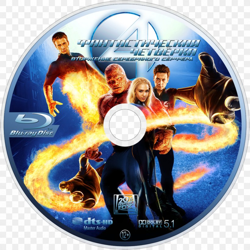 Silver Surfer Invisible Woman DVD Fantastic Four Film, PNG, 1000x1000px, 2007, Silver Surfer, Animated Film, Dvd, Fantastic Four Download Free