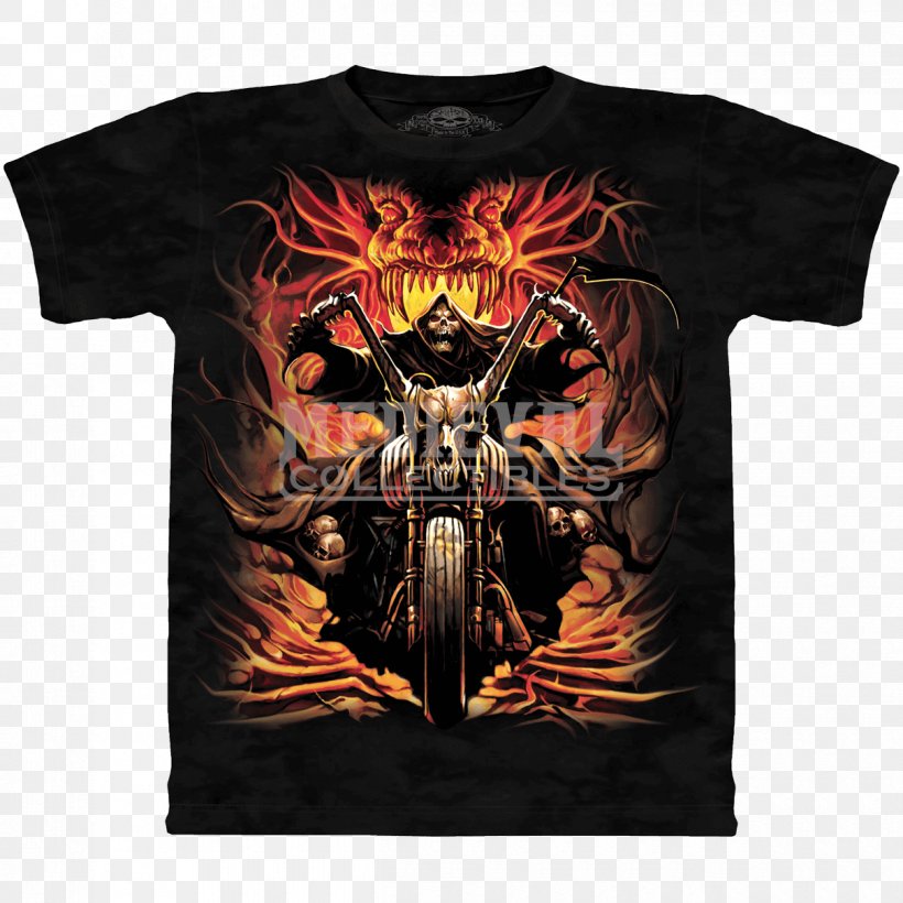 T-shirt Death Motorcycle Human Skull Symbolism, PNG, 1210x1210px, Tshirt, Brand, Clothing, Death, Fashion Download Free