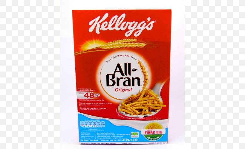 Breakfast Cereal Kellogg's All-Bran Complete Wheat Flakes Muesli, PNG, 500x500px, Breakfast Cereal, Allbran, Bran, Cereal, Convenience Food Download Free