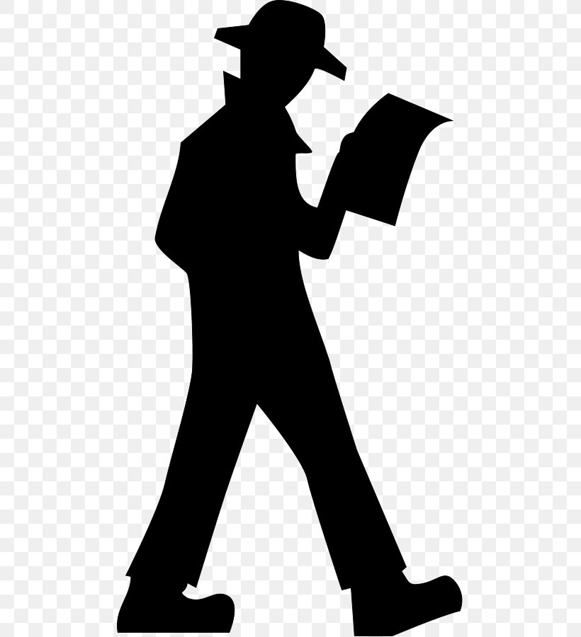 Detective Silhouette Espionage Clip Art, PNG, 489x900px, Detective, Black And White, Drawing, Espionage, Free Content Download Free