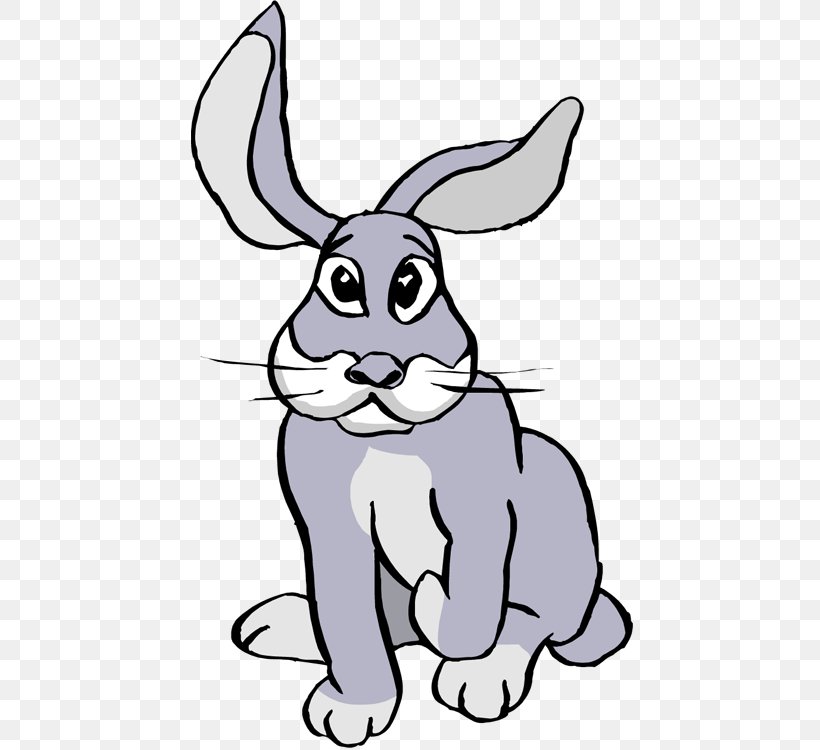 Easter Bunny Hare European Rabbit Clip Art, PNG, 446x750px, Easter Bunny, Animation, Artwork, Black And White, Cartoon Download Free