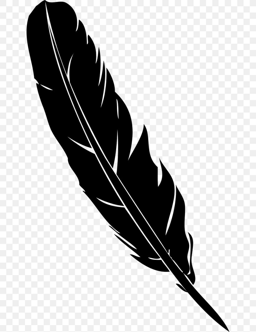 Feather Pen Quill Euclidean Vector, PNG, 650x1062px, Feather, Black And White, Gratis, Ink, Ink Brush Download Free