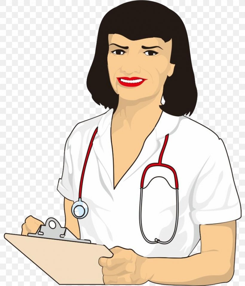Klinik Omadi Medika Physician Cartoon Nurse, PNG, 879x1024px, Watercolor, Cartoon, Flower, Frame, Heart Download Free