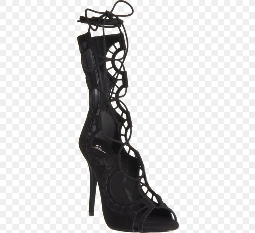 Sandal High-heeled Shoe Lace Fashion, PNG, 450x750px, Sandal, Basic Pump, Black, Boot, Crop Top Download Free