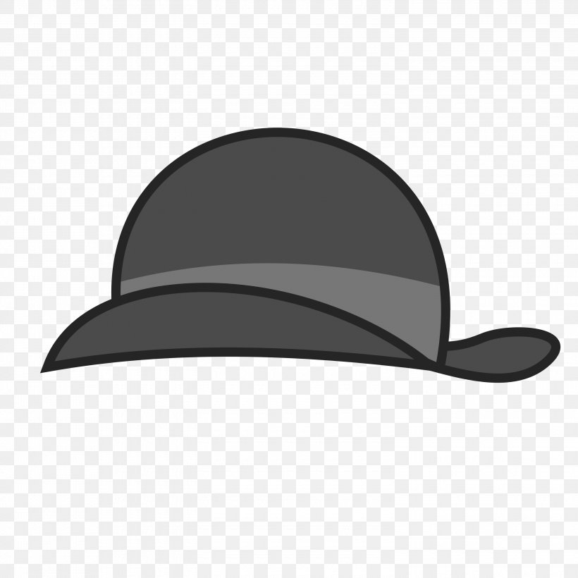 Bowler Hat Fedora Clip Art, PNG, 3000x3000px, Bowler Hat, Black And White, Bucket Hat, Cap, Cowboy Hat Download Free