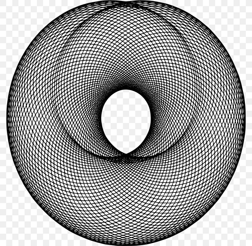 Roulette Circle Curve Line Spirograph, PNG, 780x800px, Roulette, Black And White, Cartesian Coordinate System, Curve, Point Download Free