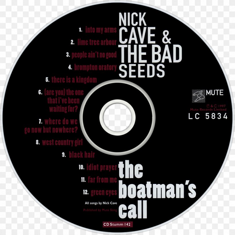 The Boatman's Call Nick Cave Phonograph Record LP Record STXE6FIN GR EUR, PNG, 1000x1000px, Nick Cave, Brand, Compact Disc, Dvd, Label Download Free