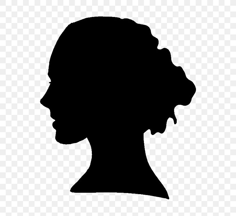 Face Silhouette Head Hairstyle Chin, PNG, 564x752px, Face, Blackandwhite, Chin, Hairstyle, Head Download Free