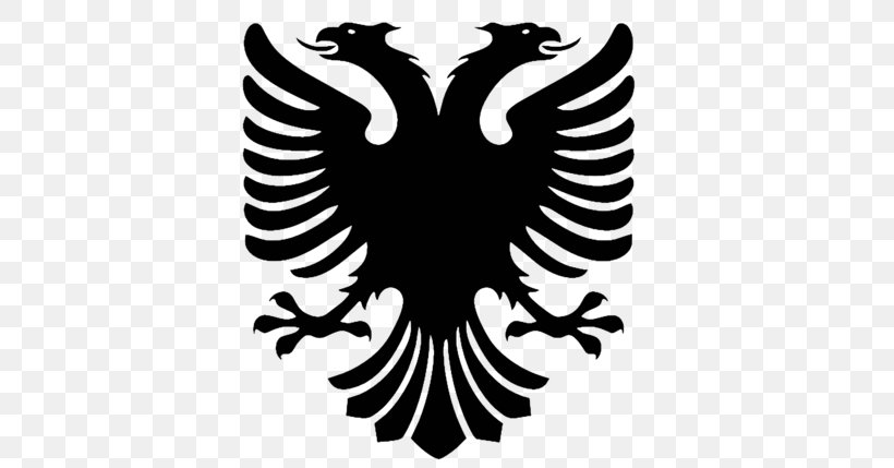 Flag Of Albania T-shirt Double-headed Eagle Albanian Language, PNG, 600x429px, Albania, Albanian Language, Beak, Bird, Bird Of Prey Download Free