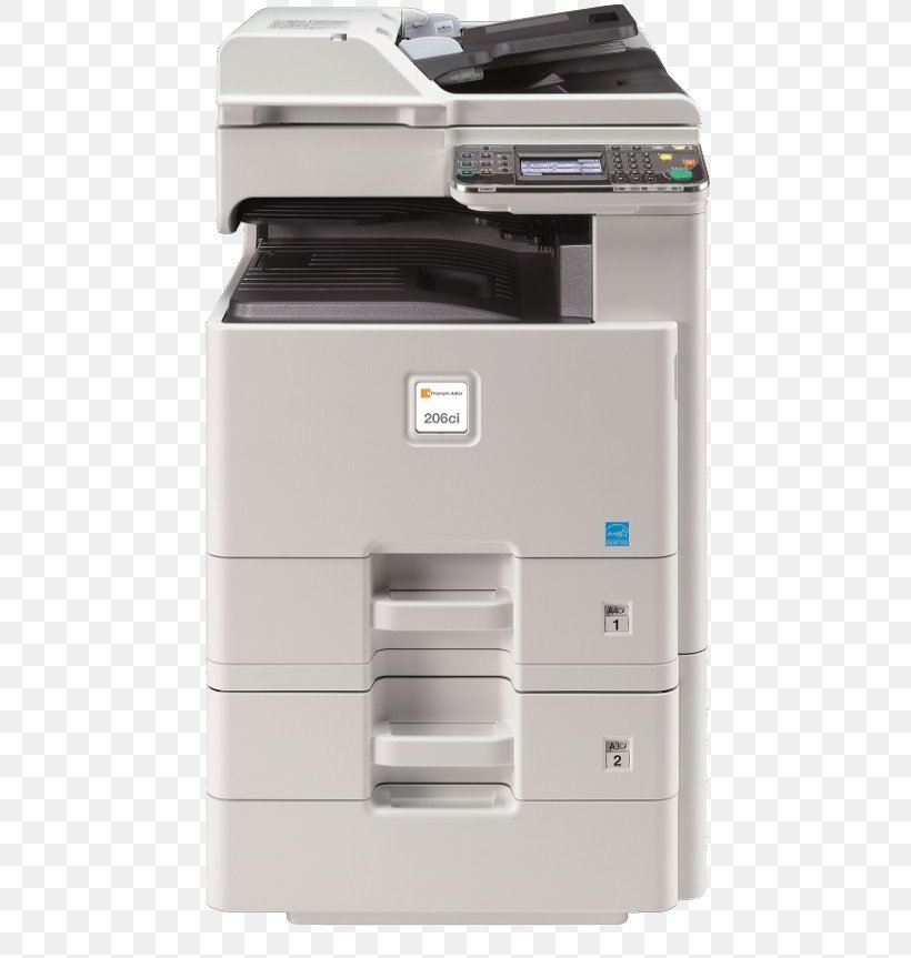 Multi-function Printer Kyocera Photocopier Printing, PNG, 500x863px, Multifunction Printer, Automatic Document Feeder, Business, Electronic Device, Image Scanner Download Free