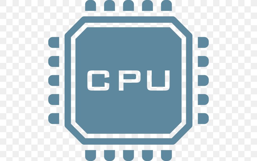 Central Processing Unit Computer Hardware Integrated Circuits & Chips, PNG, 512x512px, Central Processing Unit, Area, Blue, Brand, Computer Download Free