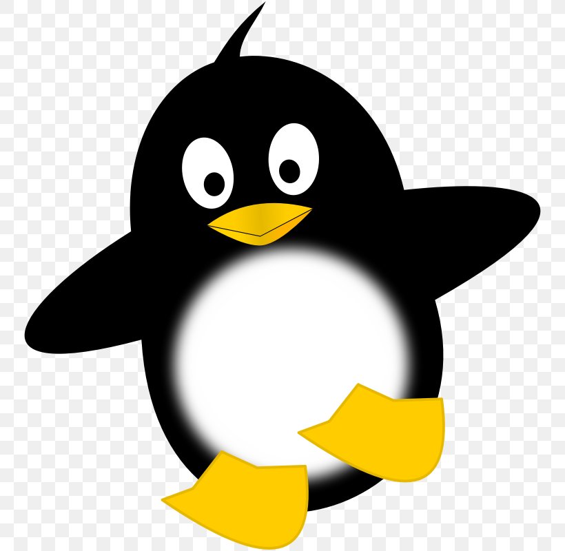 Penguin Cartoon Clip Art, PNG, 800x800px, Penguin, Artwork, Beak, Bird,  Black And White Download Free