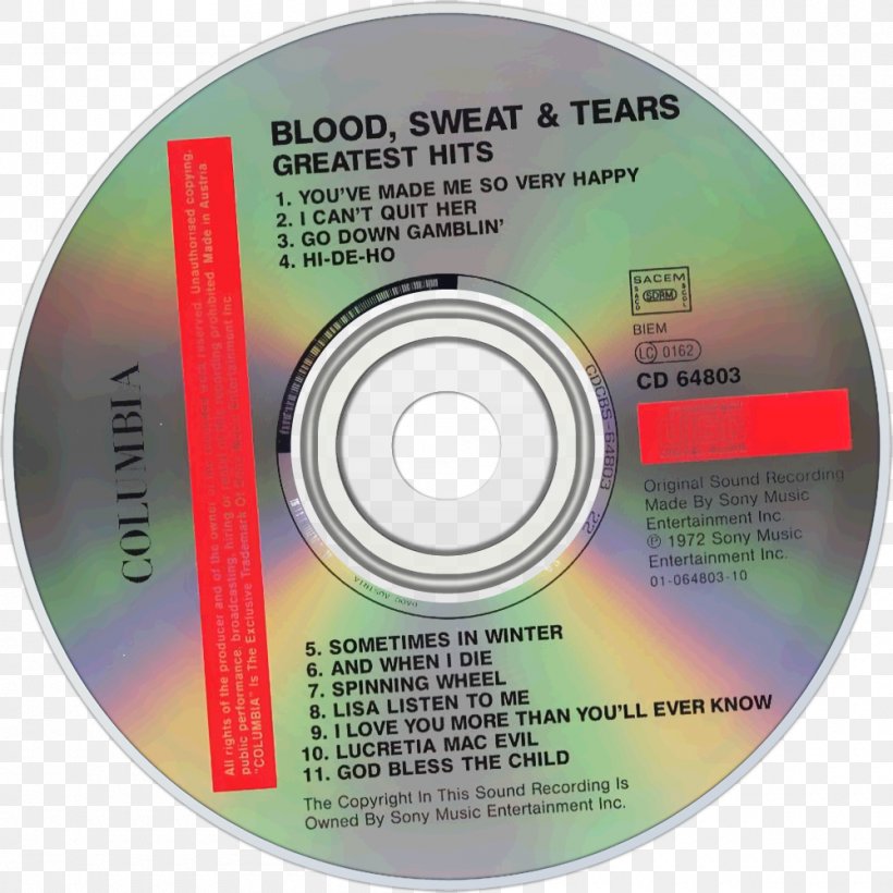 Compact Disc Blood, Sweat & Tears Greatest Hits Album Midnight Oil, PNG, 1000x1000px, Compact Disc, Album, Blood Sweat Tears, Data Storage Device, Dust Download Free