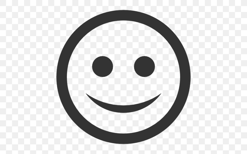 Emoticon Smiley, PNG, 512x512px, Emoticon, Black And White, Emotion, Face, Facial Expression Download Free