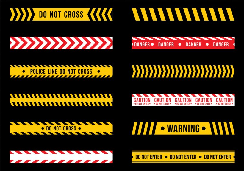 Hazard Barricade Tape Graphic Design Line, PNG, 1400x980px, Hazard, Barricade Tape, Brand, Crime Scene, Military Rank Download Free