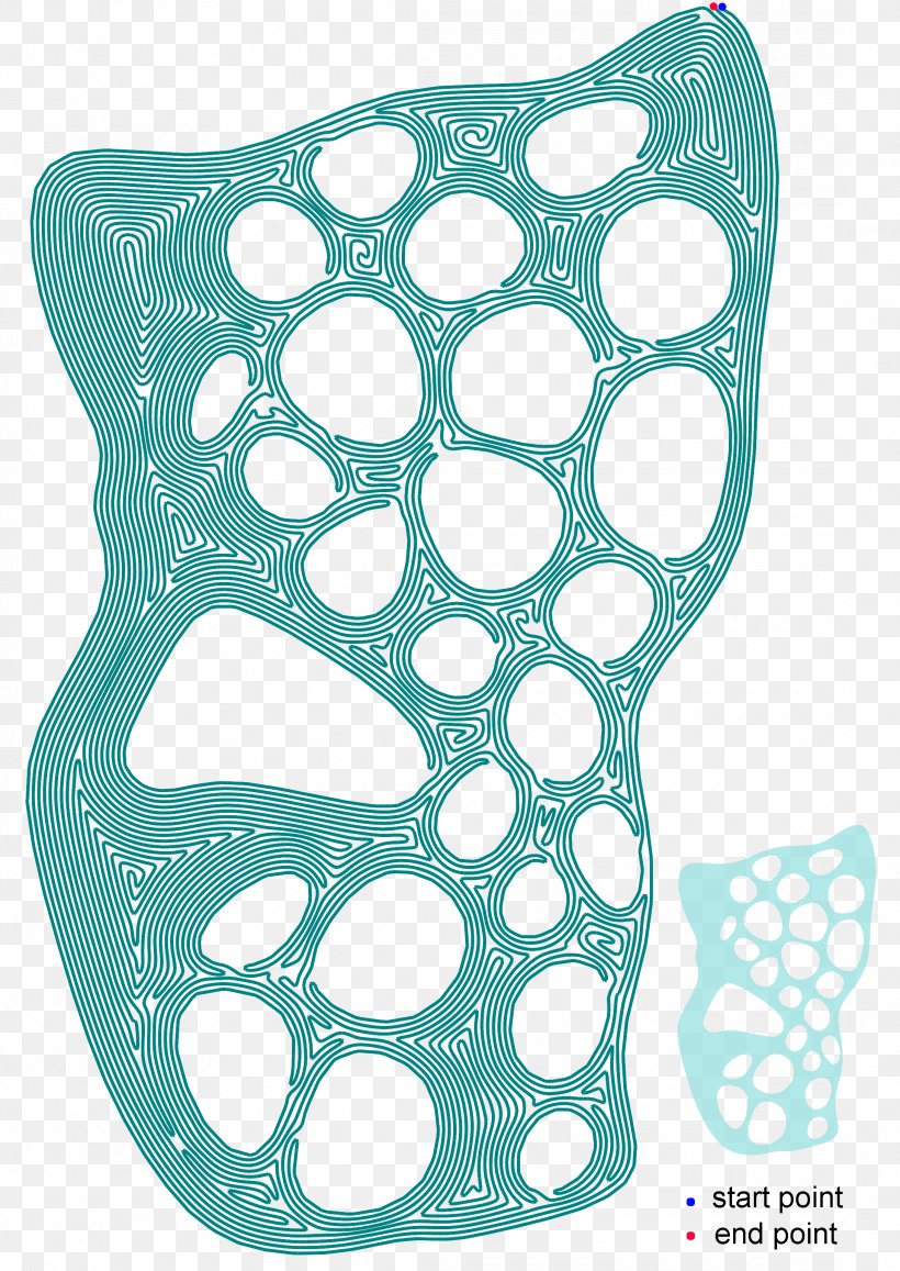 Space-filling Curve Fermat's Spiral Hilbert Curve, PNG, 2180x3076px, 3d Printing, Spacefilling Curve, Aqua, Area, Connected Space Download Free