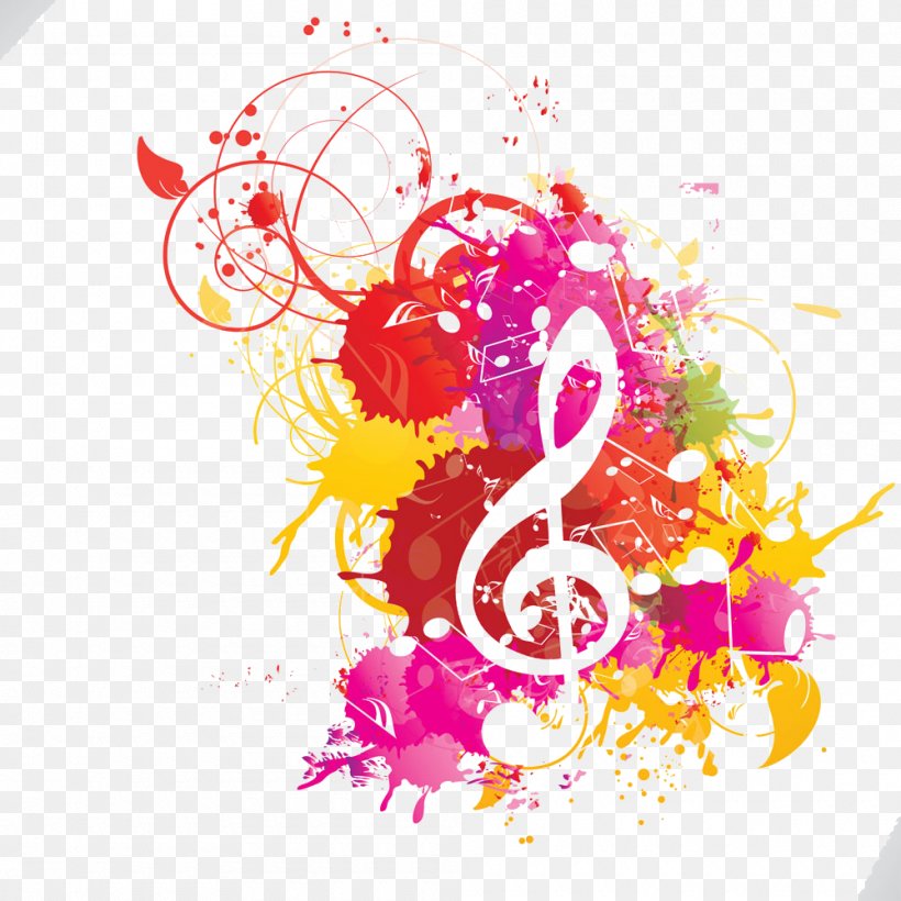 Musical Note Watercolor Painting Musical Notation, PNG, 1000x1000px, Watercolor, Cartoon, Flower, Frame, Heart Download Free