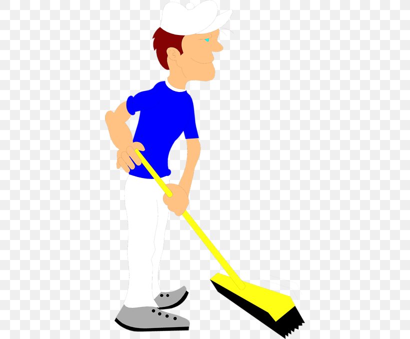 Janitor Broom Cleaning Housekeeping Clip Art, PNG, 400x678px, Janitor, Area, Arm, Artwork, Baseball Equipment Download Free