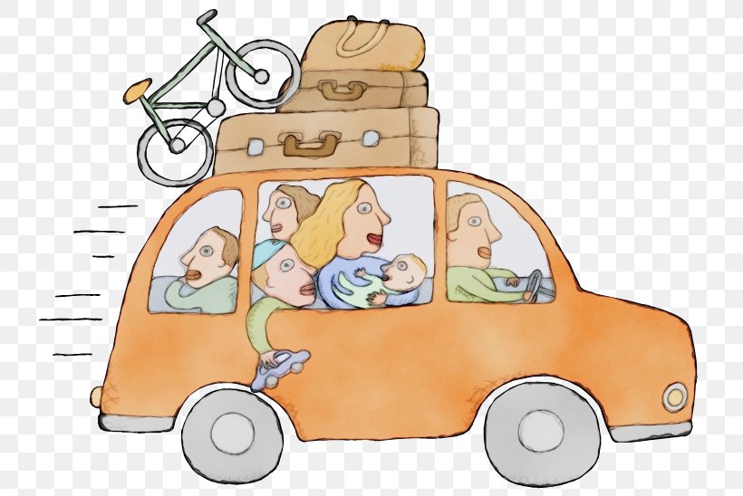 Watercolor Summer, PNG, 734x548px, Watercolor, Car, Cartoon, Child, Driving Download Free