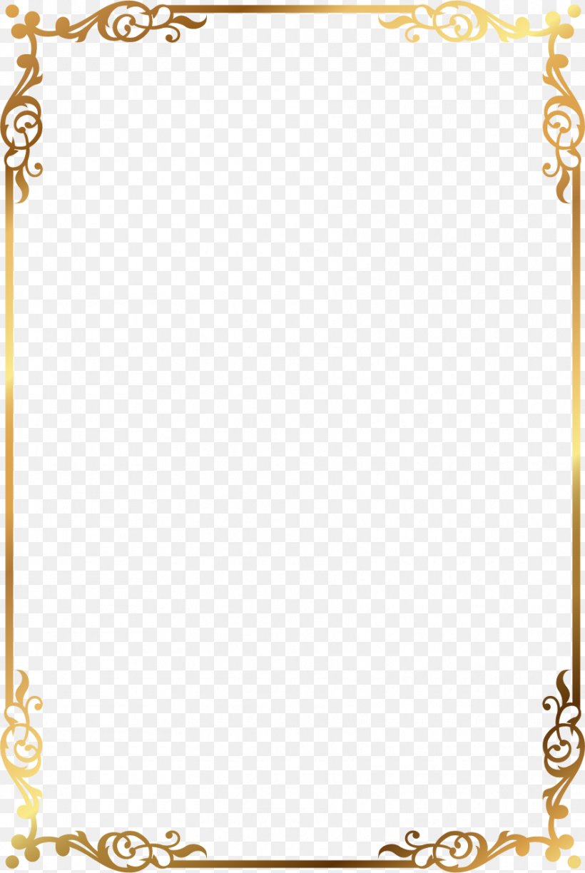 Clip Art, PNG, 885x1322px, Picture Frames, Area, Gold, Material, Pattern Download Free