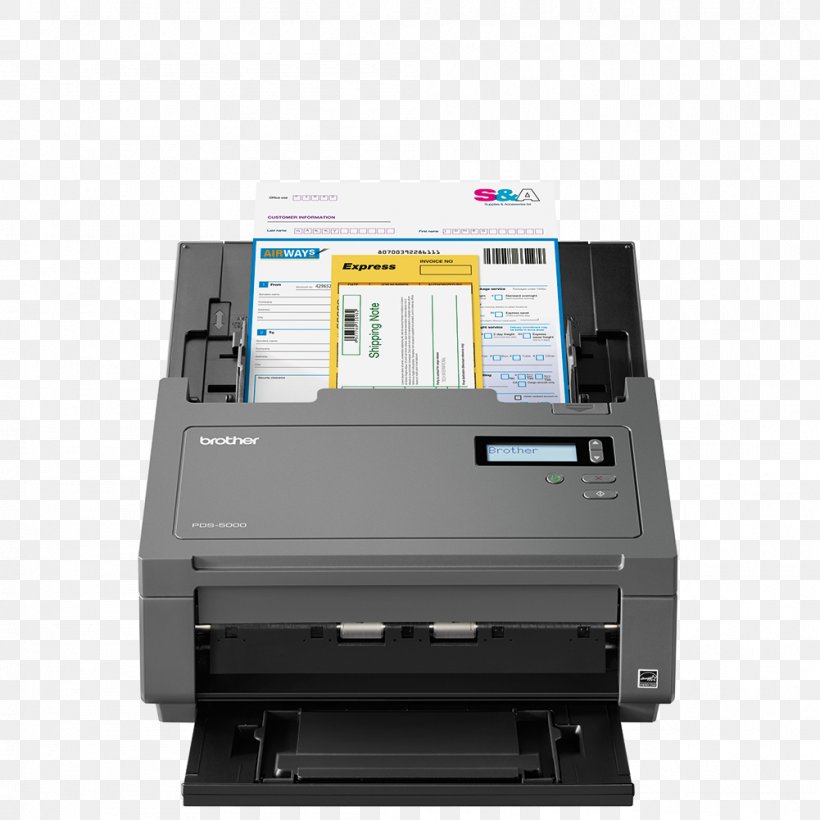 Image Scanner Brother Industries Dots Per Inch Automatic Document Feeder Printer, PNG, 1001x1001px, Image Scanner, Automatic Document Feeder, Brother Industries, Business, Computer Software Download Free