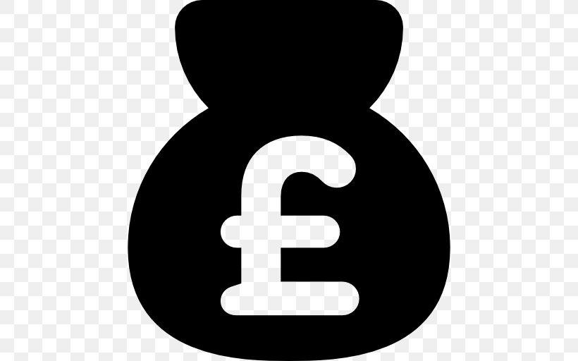 Pound Sign Money Bag Pound Sterling Currency Symbol, PNG, 512x512px, Pound Sign, Bank, Black And White, Currency, Currency Symbol Download Free