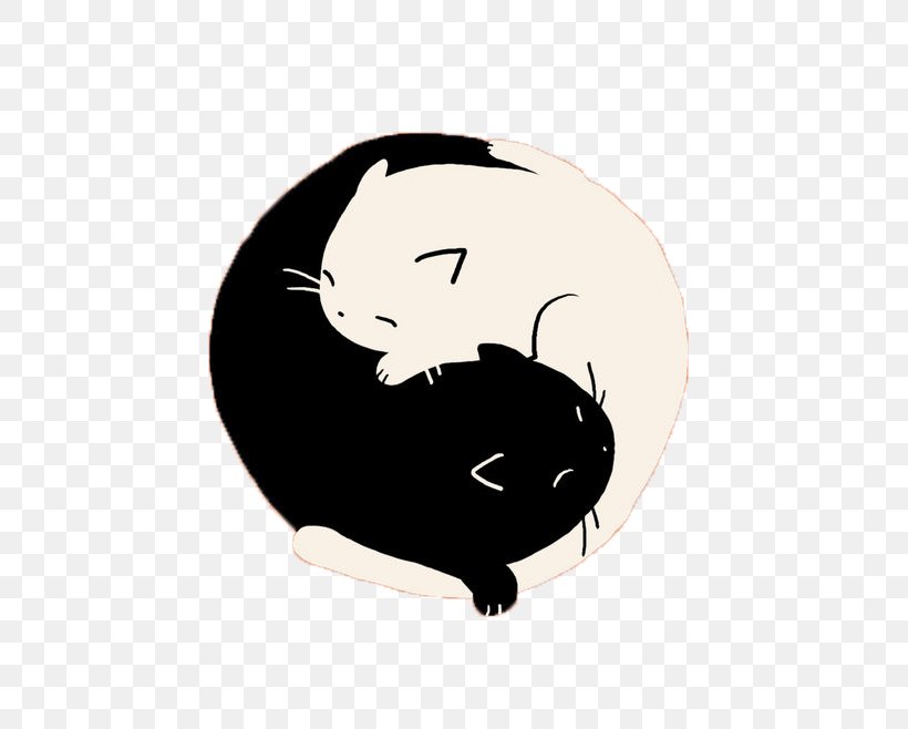 Black Cat Yin And Yang T-shirt, PNG, 658x658px, Cat, Art, Black, Black Cat, Blaze The Cat Download Free